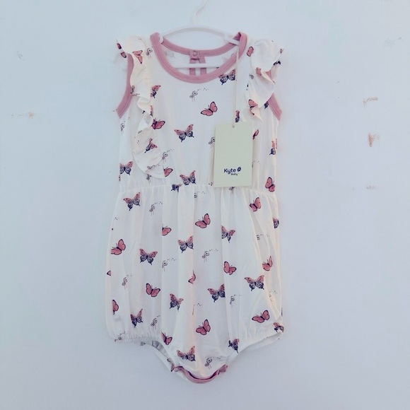 Kyte Baby Bamboo Bubble Romper Size 2T Butterfly NWT - Picture 1 of 4